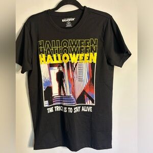 JOHN CARPENTER’S HALLOWEEN HORROR BLACK GRAPHIC MOVIE T-SHIRT SIZE MEDIUM